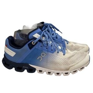 On Cloud Cloudflow Running Shoes Womens 7 Blue White Gradient CloudTec Helion